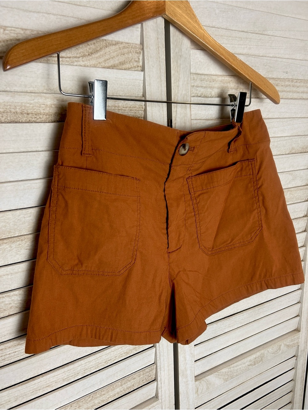 Maeve by Anthropologie Colette Linen Stretch High-rise Shorts Size 28 - Picture 2 of 6